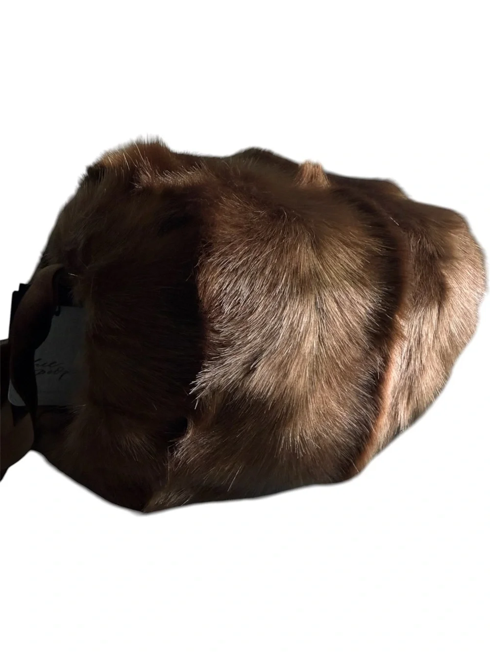 NWT! Rare Free People x Anna Sui Faux Fur Muff Caramel Brown